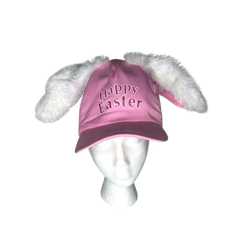 Dan Dee Happy Easter Bunny Ear Hat CBE09-006 Pink Adult Snapback Baseball Cap